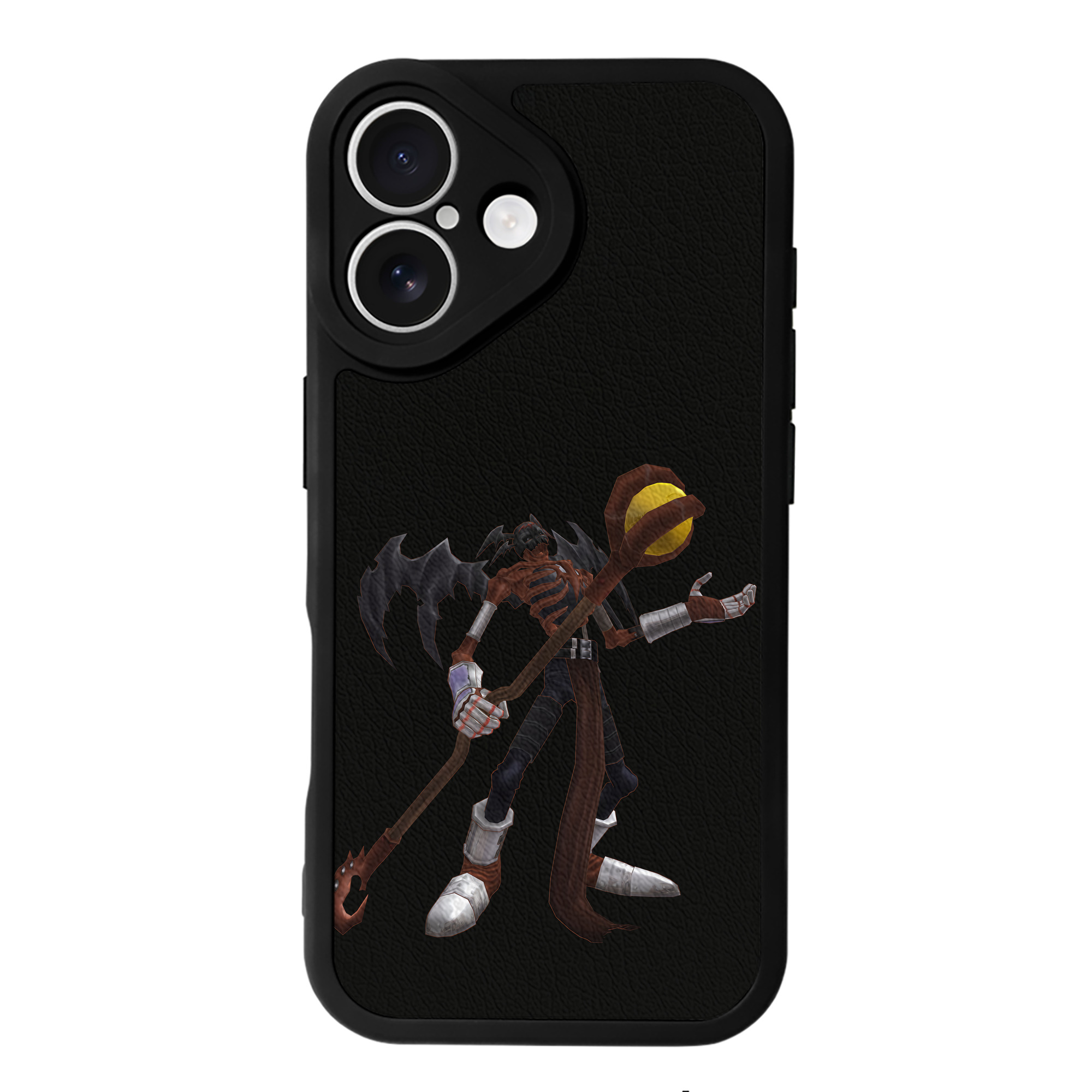 （画像用） Digimon デジタルモンスター/デジモン 【iPhone 16シリーズ対応】シリコンスマホケース（レザー調） 材質：シリコン